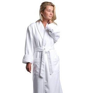 MONARCH Plush Lined Microfiber Spa Robe - Unisex M